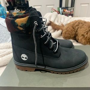 Timberland heritage 6 inch waterproof boot black nubuck w. Camo